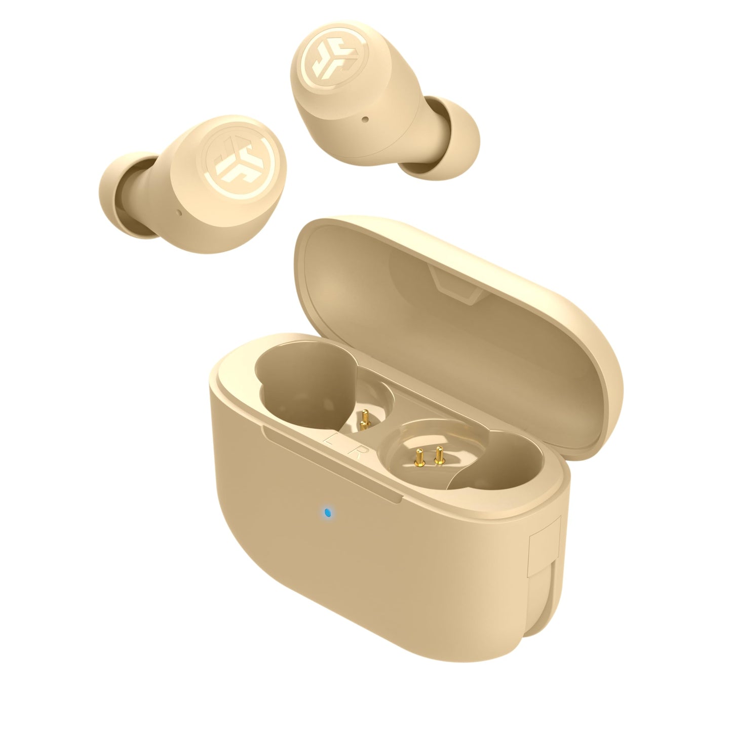 JLab Go Air Pop+ Tones True Wireless Earbuds, in Ear Headphones, Bluetooth Earphones, 35H Playtime Ear Buds, Bluetooth Earbuds with Microphone, USB-C Charging Case, Dual Connect, EQ3 Sound, (728 N)