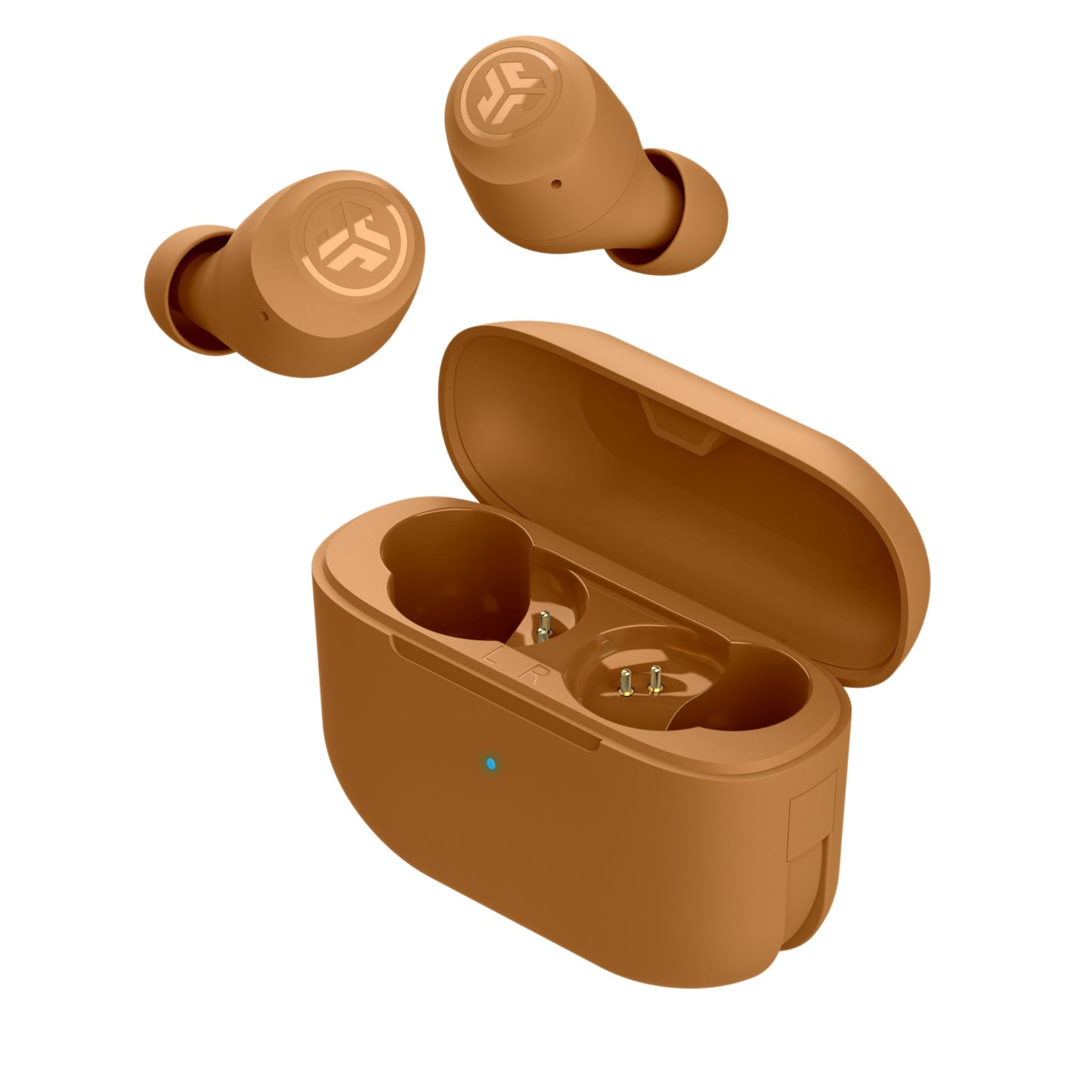JLab Go Air Pop+ Tones True Wireless Earbuds, in Ear Headphones, Bluetooth Earphones, 35H Playtime Ear Buds, Bluetooth Earbuds with Microphone, USB-C Charging Case, Dual Connect, EQ3 Sound, (728 N)
