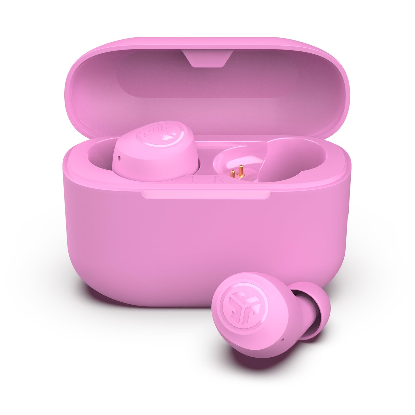 JLab Go Air Pop+ Tones True Wireless Earbuds, in Ear Headphones, Bluetooth Earphones, 35H Playtime Ear Buds, Bluetooth Earbuds with Microphone, USB-C Charging Case, Dual Connect, EQ3 Sound, (728 N)