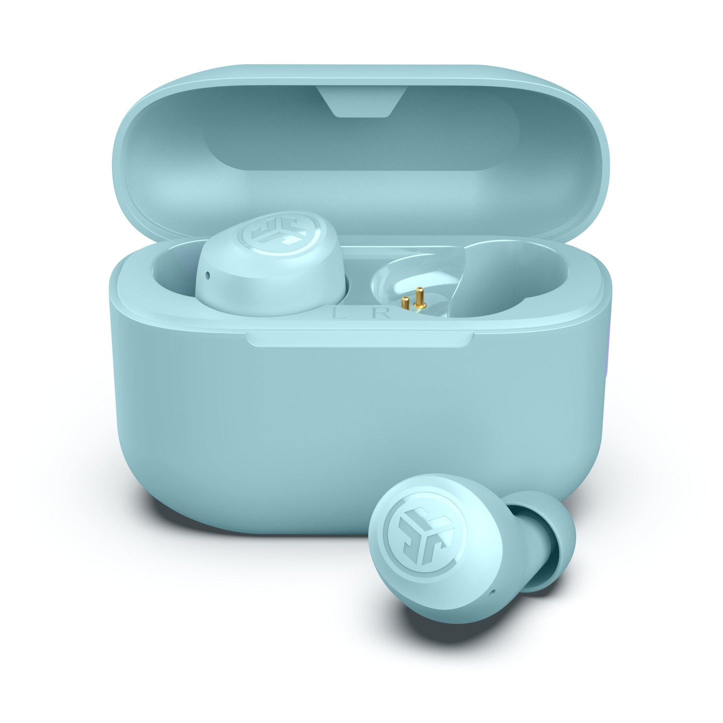 JLab Go Air Pop+ Tones True Wireless Earbuds, in Ear Headphones, Bluetooth Earphones, 35H Playtime Ear Buds, Bluetooth Earbuds with Microphone, USB-C Charging Case, Dual Connect, EQ3 Sound, (728 N)