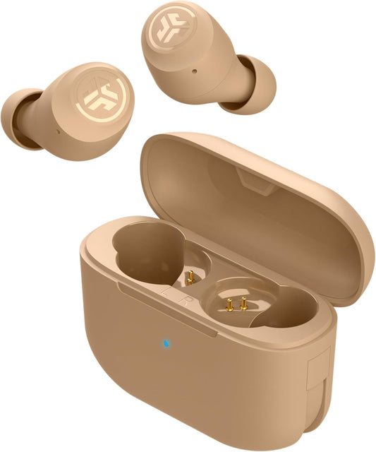 JLab Go Air Pop+ Tones True Wireless Earbuds, in Ear Headphones, Bluetooth Earphones, 35H Playtime Ear Buds, Bluetooth Earbuds with Microphone, USB-C Charging Case, Dual Connect, EQ3 Sound, (728 N)