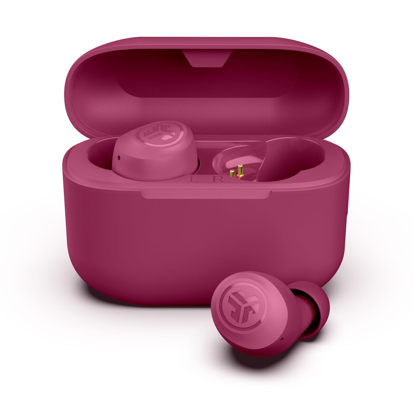 JLab Go Air Pop+ Tones True Wireless Earbuds, in Ear Headphones, Bluetooth Earphones, 35H Playtime Ear Buds, Bluetooth Earbuds with Microphone, USB-C Charging Case, Dual Connect, EQ3 Sound, (728 N)