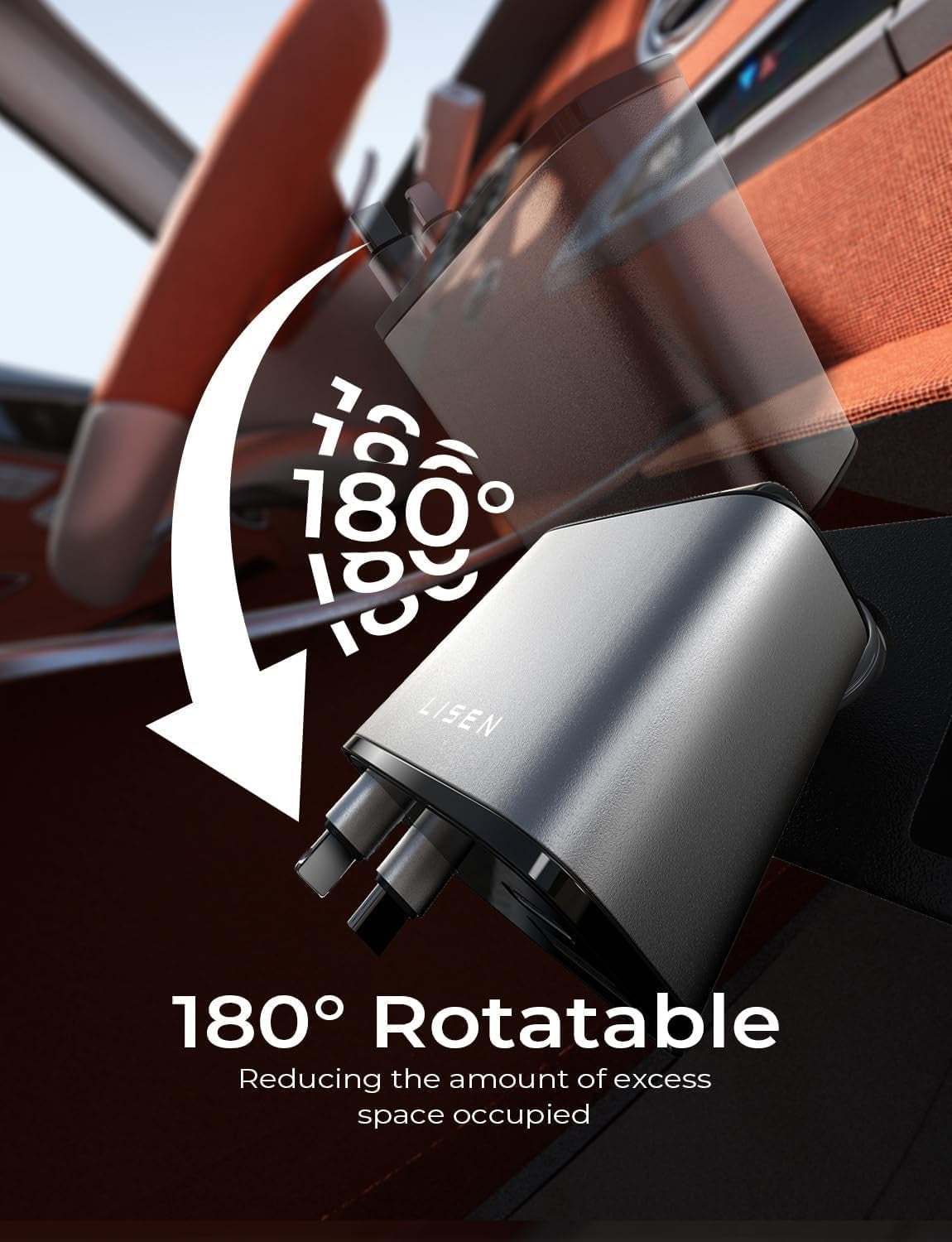 Retractable Car Charger, 69W USB C Car Accessories Adapter for Iphone 16 USB C Charger Fast Charging, Truck Accessories, Travel Essentials Gifts for Women Men, for Iphone 16 15 14 13 12 Pro Max