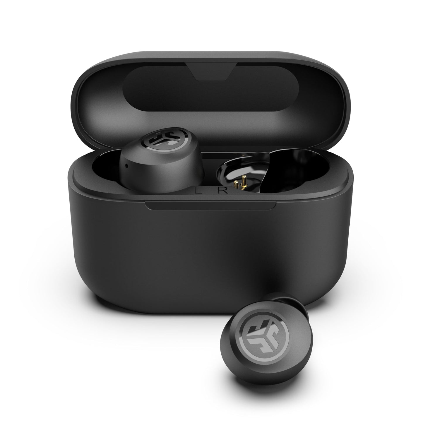 JLab Go Air Pop+ Tones True Wireless Earbuds, in Ear Headphones, Bluetooth Earphones, 35H Playtime Ear Buds, Bluetooth Earbuds with Microphone, USB-C Charging Case, Dual Connect, EQ3 Sound, (728 N)