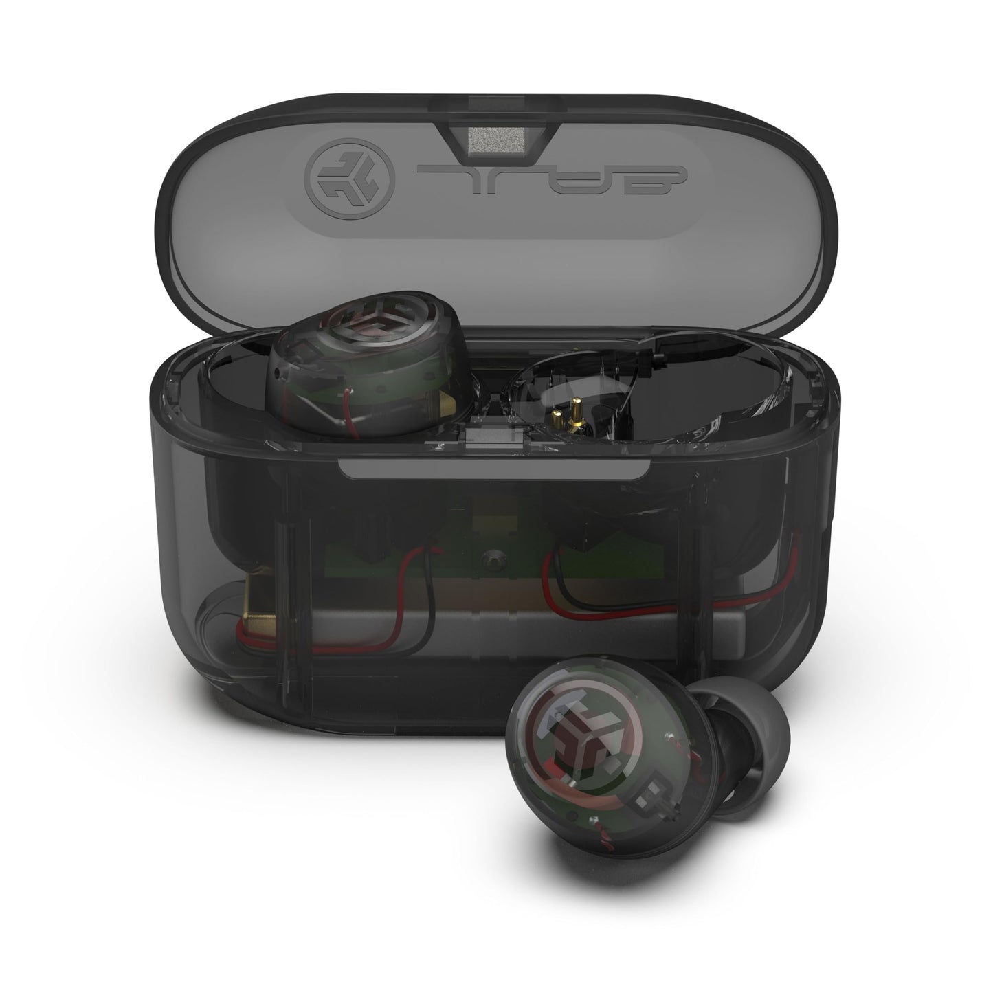 JLab Go Air Pop+ Tones True Wireless Earbuds, in Ear Headphones, Bluetooth Earphones, 35H Playtime Ear Buds, Bluetooth Earbuds with Microphone, USB-C Charging Case, Dual Connect, EQ3 Sound, (728 N)